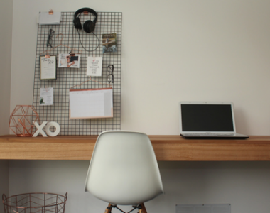 A Recycled Messmate floating desk installed in Moolap