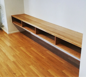 Recycled Messmate Floating Shelving Unit